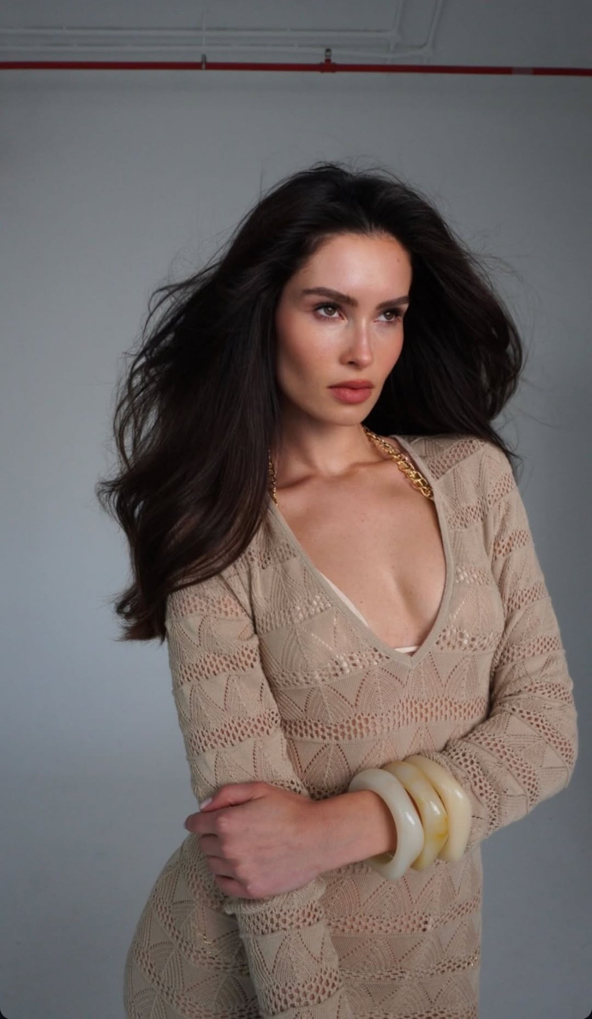Lola Knit Dress Beige