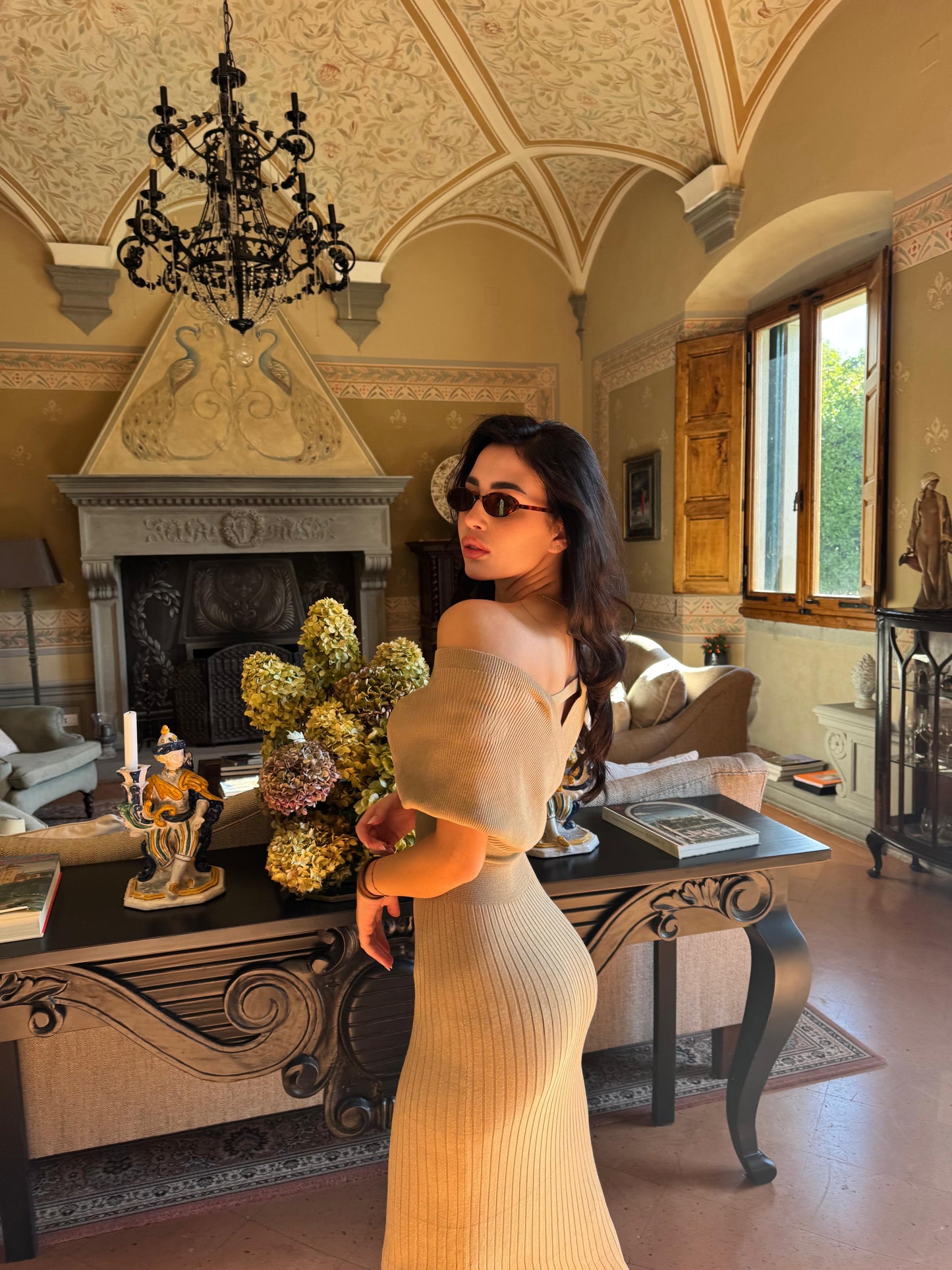 Noa Dress Beige