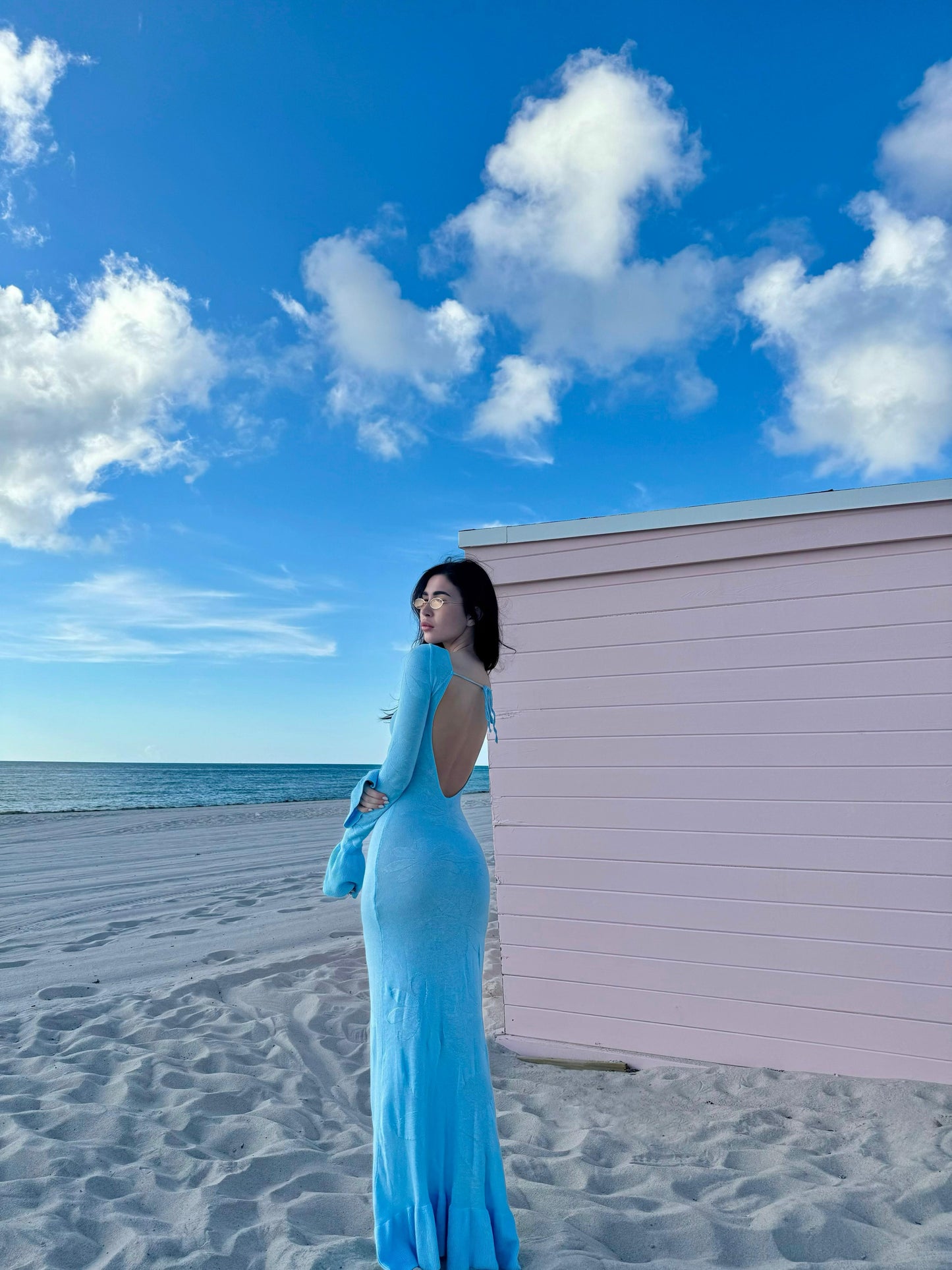 Eva Baby Blue Dress
