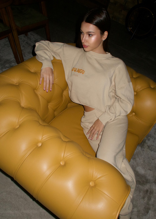 Cream Knit Set