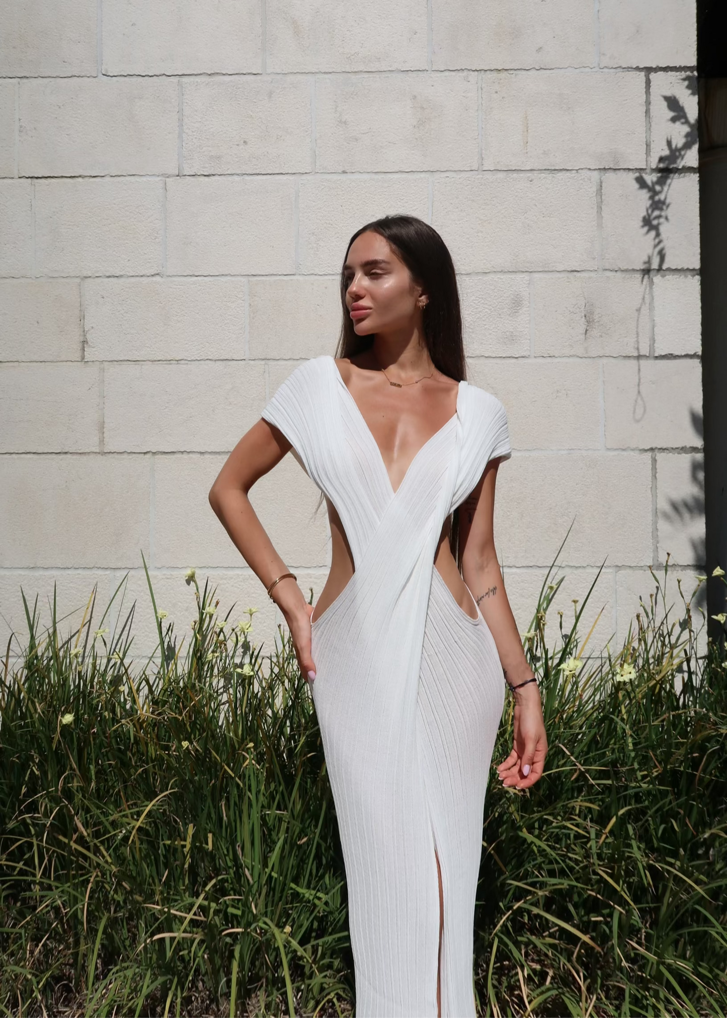 Lora White Dress