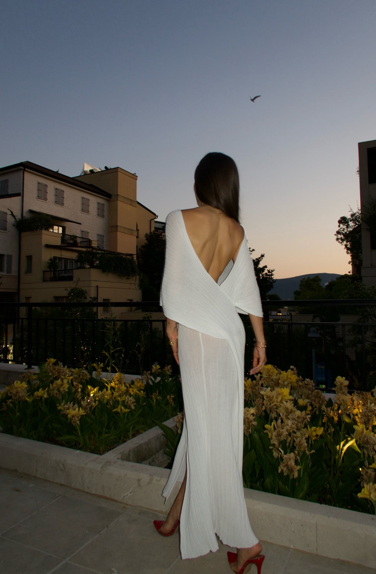 Lora White Dress