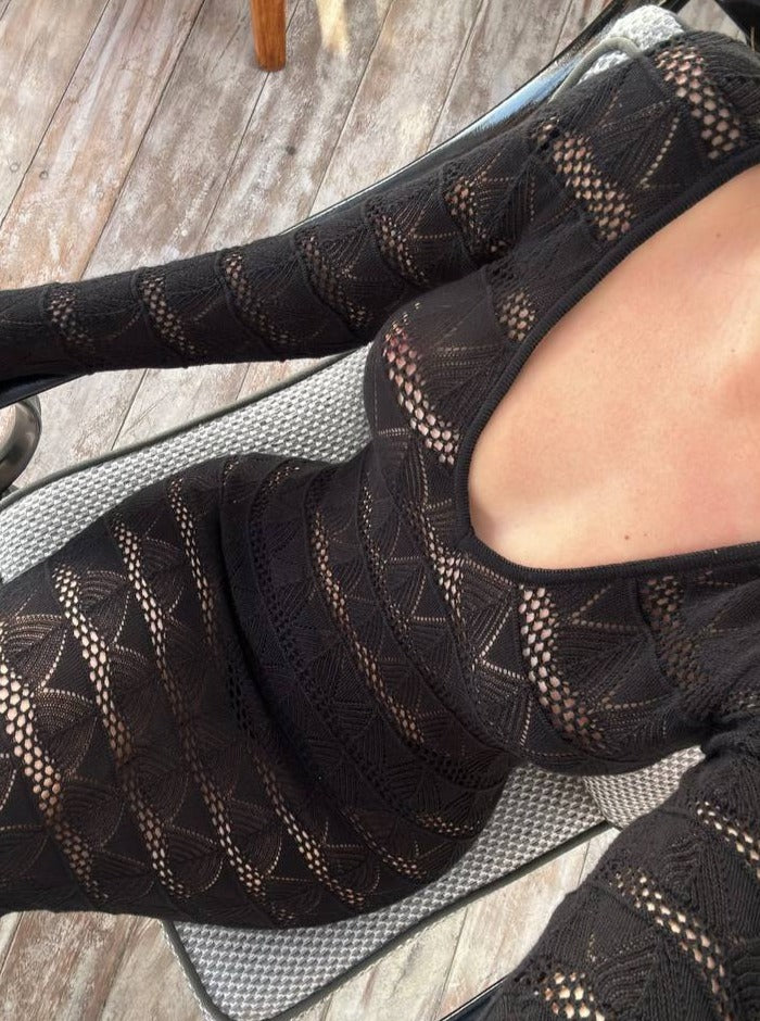 Lola Knit Dress Black